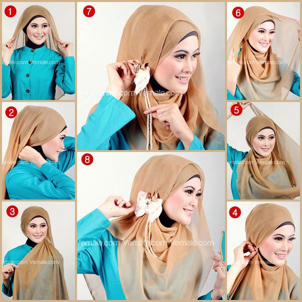 Tutorial Hijab Segi Empat 2 Jilbab